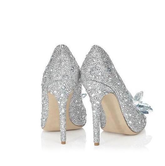 Fashion High Heels Crystal Cinderella